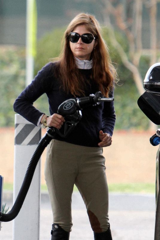 SELMA BLAIR at a Gas Station in Los Angeles 12/23/2017