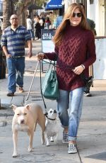 SELMA BLAIR Out with Her Dogs in Studio City 12/16/2017