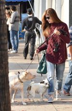 SELMA BLAIR Out with Her Dogs in Studio City 12/16/2017