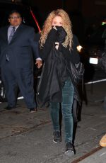 SHAKIRA Arrives at Hunt & Fish Club in New York 12/26/2017