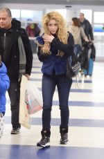 SHAKIRA at JFK Airport in New York 12/24/2017