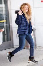 SHAKIRA at JFK Airport in New York 12/24/2017