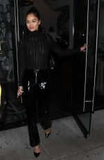 SHANINA SHAIK Leaves Catch LA in West Hollywood 12/21/2017
