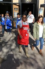 SHAR JACKSON at LA Mission Serves Christmas to the Homeless in Los Angeles 12/22/2017