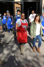 SHAR JACKSON at LA Mission Serves Christmas to the Homeless in Los Angeles 12/22/2017
