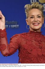 SHARON STONE at 75th Annual Golden Globe Awards Nomination Announcement in Beverly Hills 12/11/2017