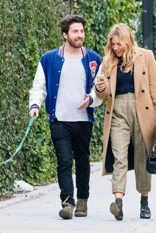 SIENNA MILLER and Jake Hoffman Out in New York 11/29/2017
