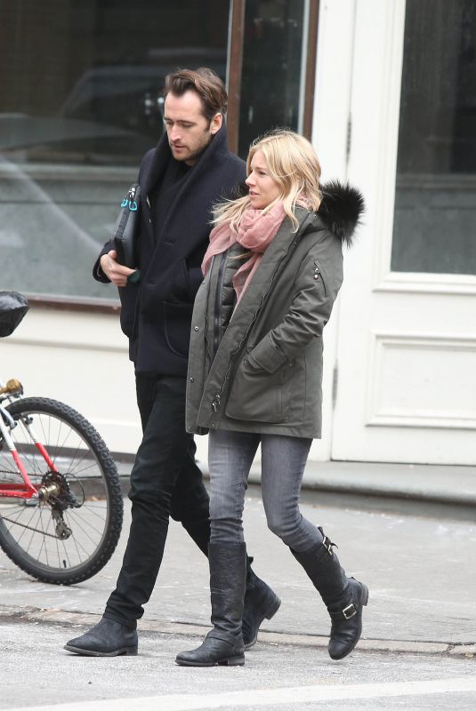 SIENNA MILLER Out for Lunch with a Friend in New York 12/15/2017