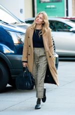 SIENNA MILLER Out in New York 11/29/2017