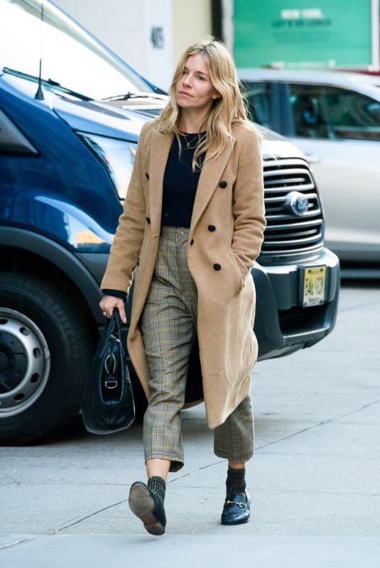 SIENNA MILLER Out in New York 11/29/2017