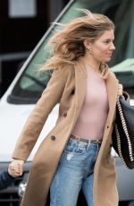 SIENNA MILLER Out in New York 12/05/2017