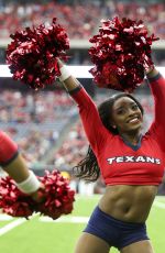 SIMONE BILES Performs with Houston Texans Cheerleaders at NRG Stadium in Houston 12/10/2017