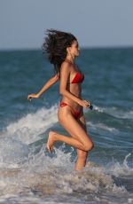 SOFIA RESING in Bikini on the Beach in Miami 12/08/2017