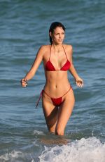 SOFIA RESING in Bikini on the Beach in Miami 12/08/2017