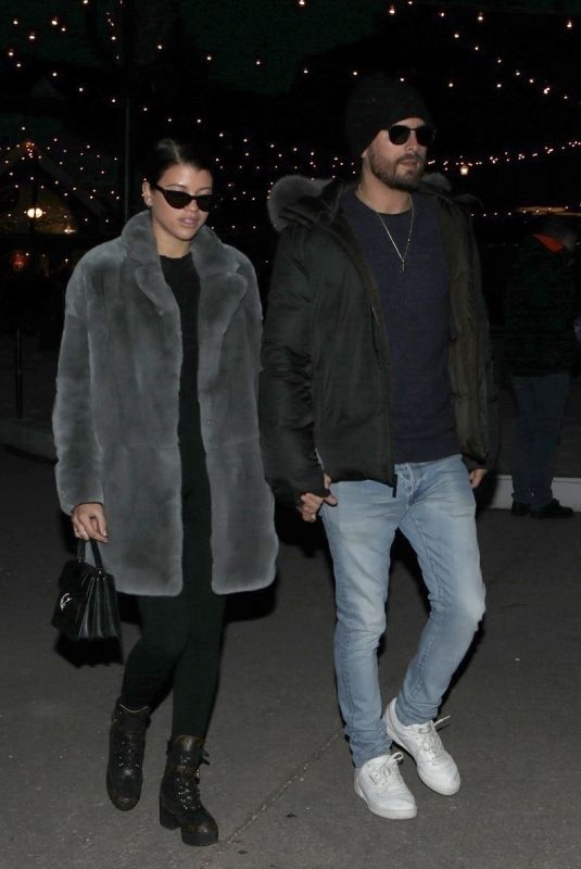 SOFIA RICHIE and Scott Disick Night Out in Aspen 12/30/2017