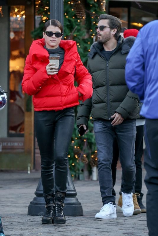SOFIA RICHIE and Scott Disick Out Shopping in Aspen 12/29/2017