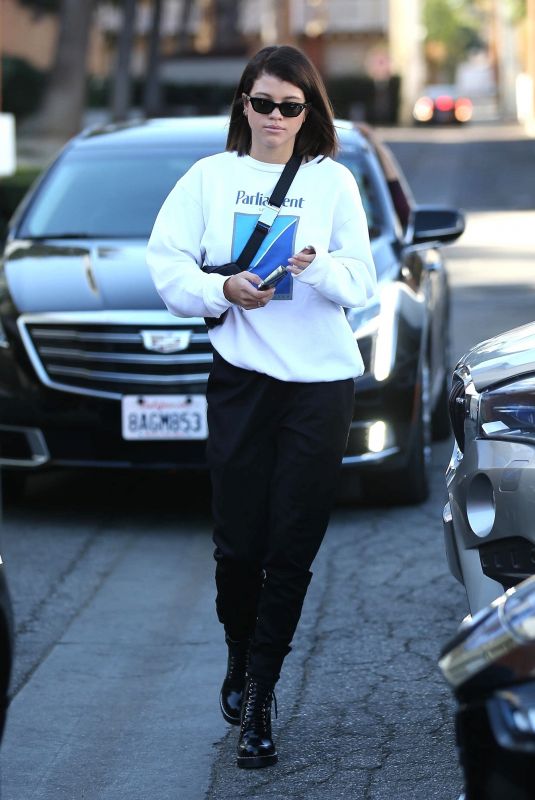 SOFIA RICHIE Arrives at Meche Salon in Los Angeles 12/21/2017