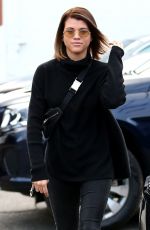 SOFIA RICHIE Shows off New Brunette Hair Out in Beverly Hills 12/20/2017