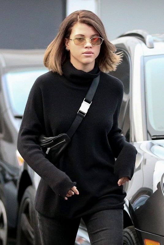 SOFIA RICHIE Shows off New Brunette Hair Out in Beverly Hills 12/20/2017