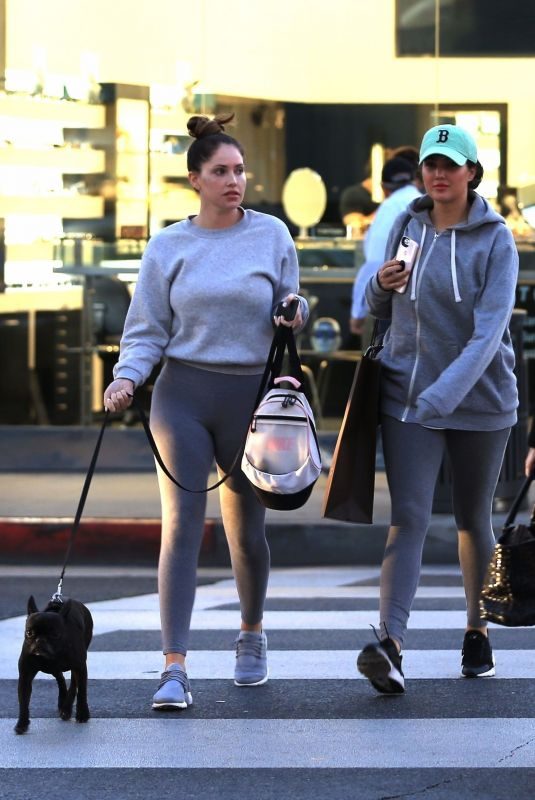 SOPHIA and OLIVIA PIERSON Out Shopping in Beverly Hills 12/01/2017