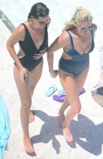 STASSI SCHROEDER and KRISTINA KELLY in Swimsuits at Bondi Icebergs 12/16/2017