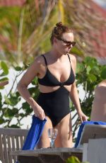 STELLA MCCARTNEY in Swimsuit at a Beach in St. Barts 12/29/2017
