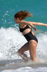 STELLA MCCARTNEY in Swimsuit at a Beach in St. Barts 12/29/2017