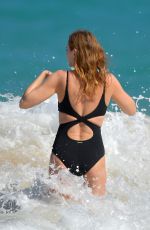 STELLA MCCARTNEY in Swimsuit at a Beach in St. Barts 12/29/2017