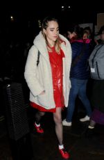 SUKI WATERHOUSE at #freeperiods Protest in London 12/20/2017