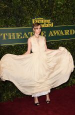 SUKI WATERHOUSE at London Evening Standard Theatre Awards in London 12/03/2017