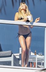 SYLVIE MEIS in Bikini at Balcony of Her Hotel in Miami 12/29/2017