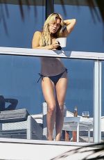 SYLVIE MEIS in Bikini at Balcony of Her Hotel in Miami 12/29/2017
