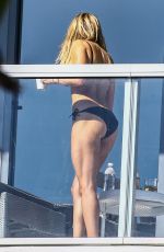 SYLVIE MEIS in Bikini at Balcony of Her Hotel in Miami 12/29/2017
