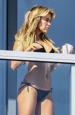 SYLVIE MEIS in Bikini at Balcony of Her Hotel in Miami 12/29/2017