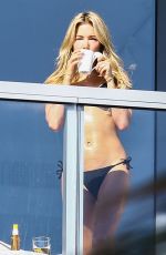 SYLVIE MEIS in Bikini at Balcony of Her Hotel in Miami 12/29/2017