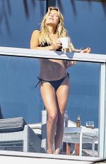 SYLVIE MEIS in Bikini at Balcony of Her Hotel in Miami 12/29/2017
