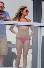 SYLVIE MEIS in Bikini on Htoel Balcony in Miami 12/28/2017