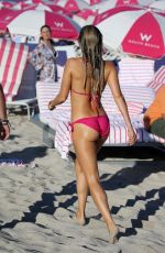 SYLVIE MEIS in Bikini on the Beach in Miami 12/28/2017