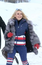 TALLIA STORM on Holiday at St. Moritz 12/24/2017