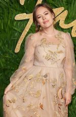 TANYA BURR at British Fashion Awards 2017 in London 12/04/2017