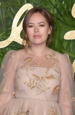 TANYA BURR at British Fashion Awards 2017 in London 12/04/2017