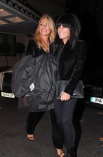 TESS DALY and CLAUDIA WINKLEMAN Leaves Dorchester Hotel in London 11/29/2017
