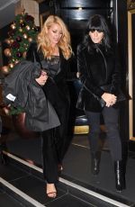 TESS DALY and CLAUDIA WINKLEMAN Leaves Dorchester Hotel in London 11/29/2017