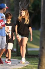 THYLANE BLONDEAU in Jeans Shorts Out in Miami 12/23/2017