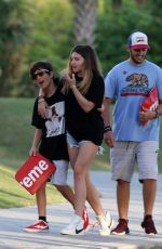 THYLANE BLONDEAU in Jeans Shorts Out in Miami 12/23/2017