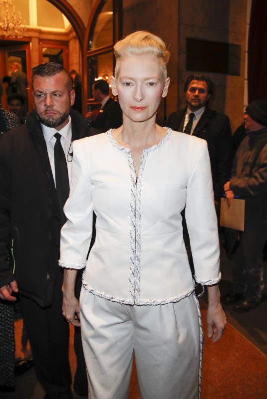 TILDA SWINTON at Chanel Metiers D’Art Collection Fashion Show in Hamburg 12/06/2017