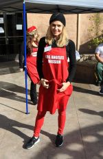 TORRIE WILSON at LA Mission Serves Christmas to the Homeless in Los Angeles 12/22/2017