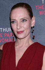 UMA THURMAN at The Parisian Woman Opening Night in New York 11/30/2017