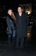 UNA HEALY and Ben Foden at Mahiki in London 12/02/2017