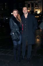 UNA HEALY and Ben Foden at Mahiki in London 12/02/2017
